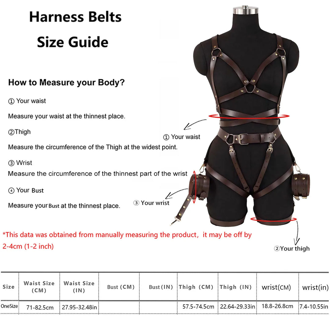 IMOGEN | BROWN STRAP HARNESS SET
