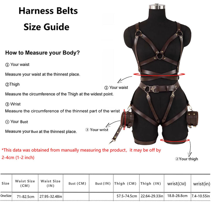 IMOGEN | BROWN STRAP HARNESS SET