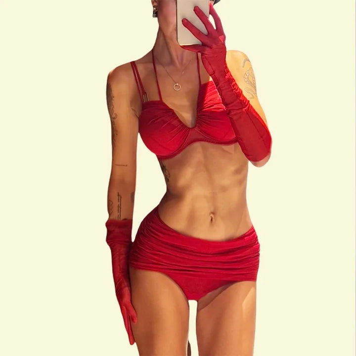 NADIA | SHEER MESH LINGERIE SET
