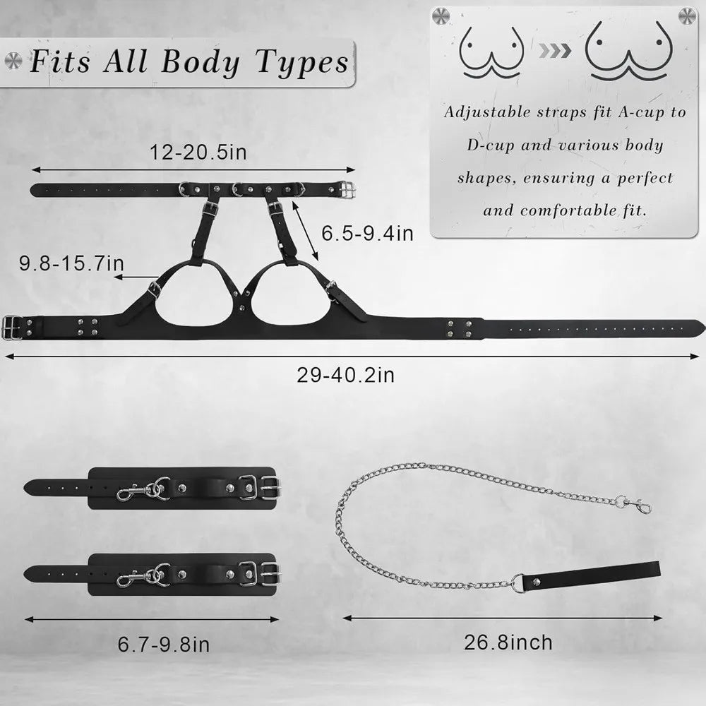 ELODIE | HARNESS BRA CUFF SET