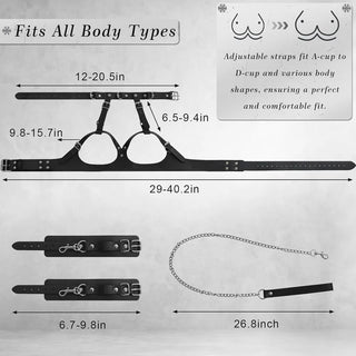 ELODIE | HARNESS BRA CUFF SET