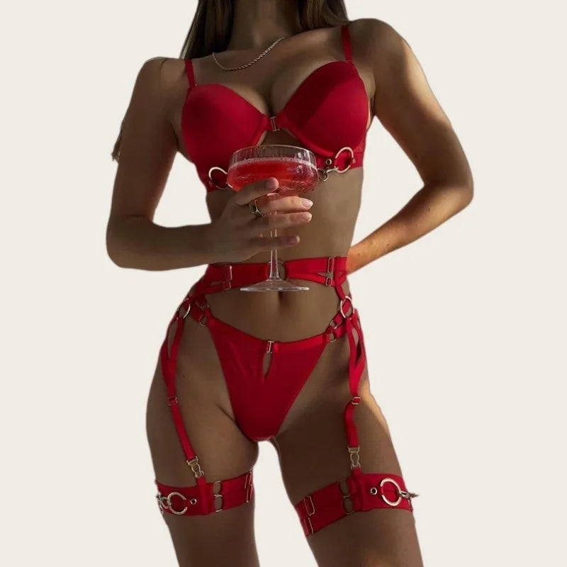 RAFAELA | STRAPPY CHAIN LINGERIE SET