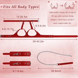 ELODIE | HARNESS BRA CUFF SET
