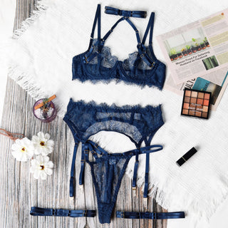 KATIA | LACE HARNESS BRA SET