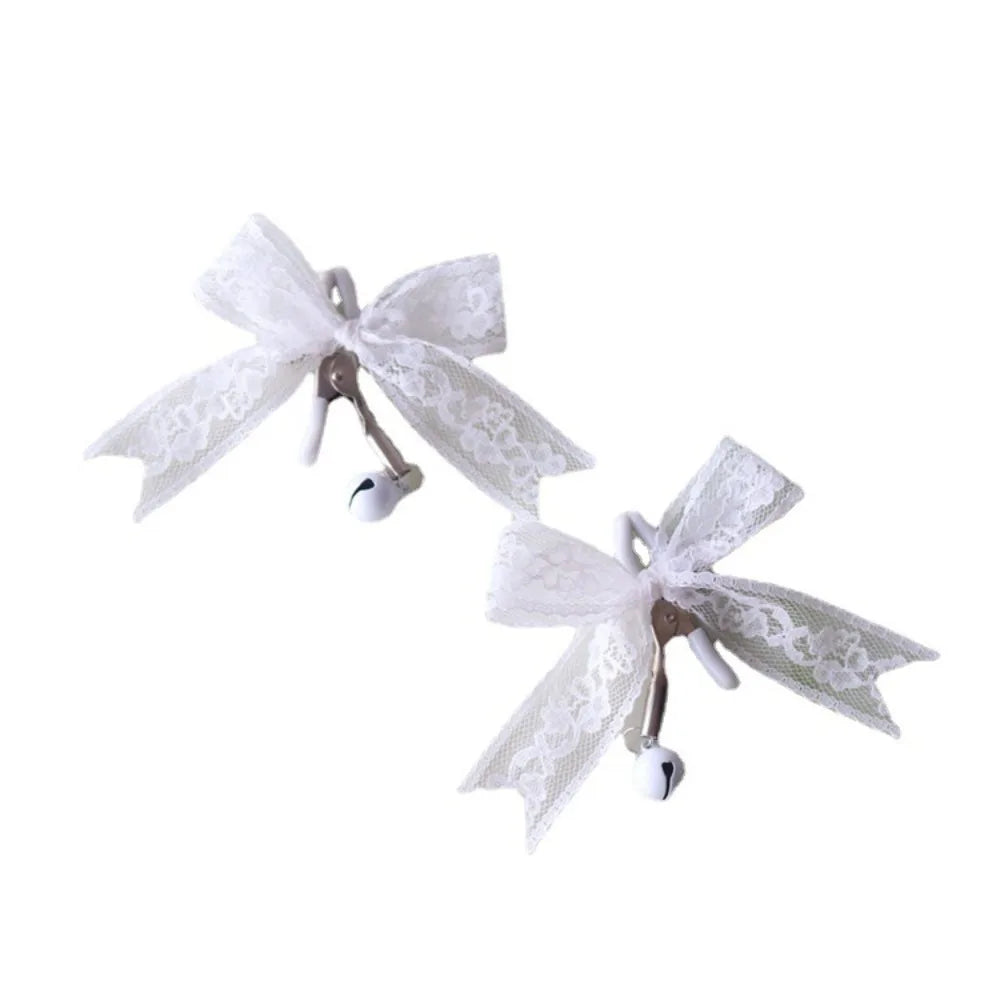 CAMILLE | LACE BOW NIPPLE CLAMPS
