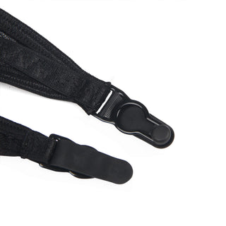 Close view of the YX868 suspender strap clips